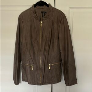 Women's Brown Leather Jacket